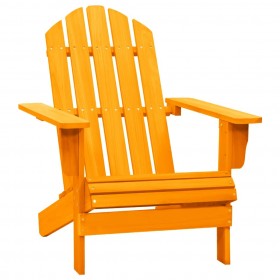 dārza krēsls, egles masīvkoks, oranžs