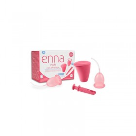Enna Cycle M-Size Menstrual Cup 2 Cups Applicator Sterilizer
