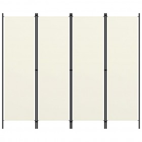 4-paneļu istabas aizslietnis, krēmbalts, 200x180 cm