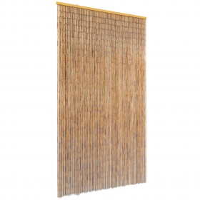 kukaiņu aizkars durvīm, 100x200 cm, bambuss