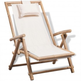 pludmales krēsls, bambuss