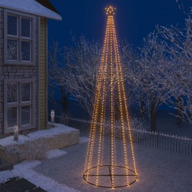 Ziemassvētku koks, 752 silti baltas LED lampiņas, 160x500 cm