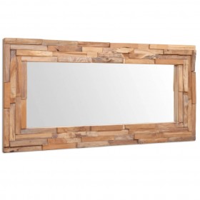 spogulis, dekoratīvs, 120x60 cm, taisnstūra forma, tīkkoks