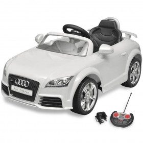 Mašīna bērniem Audi TT RS ar tālvadības pulti, balta