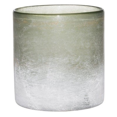 Svečturis Fanni K stikla Frost 12cm zaļš