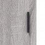 sienas skapīši, 2 gab., 69,5x34x90 cm, pelēcīga ozolkoka krāsa