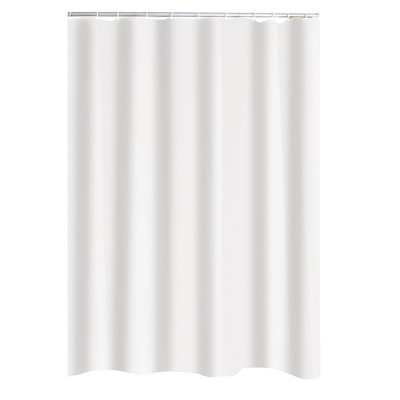 Dušas aizkars Madison 240X180 cm, balts, tekstils