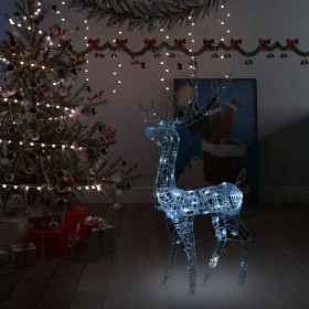 Ziemassvētku dekorācija, ziemeļbriedis, 140 LED, 120 cm, akrils