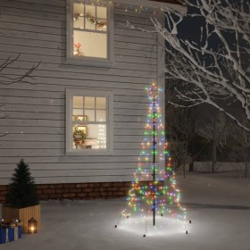 Ziemassvētku egle ar pīķi, 200 krāsainas LED, 180 cm