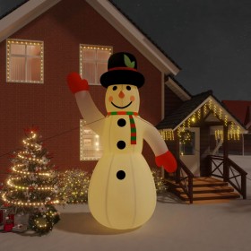 piepūšams sniegavīrs, LED, 455 cm