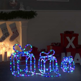 Ziemassvētku dekorācija, dāvanu kastes ar 180 LED lampiņām