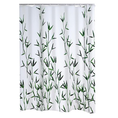 Dušas aizkars tekstila 180x200 cm Bambus zaļš