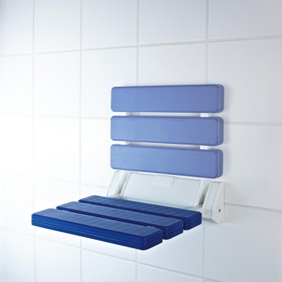 Sēdeklis vannas istabai, zils