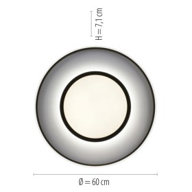 Pl.l.-ARENDA 31W LED RGB 2700-5000K 2100lm melna ar pulti