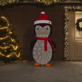 dekoratīva Ziemassvētku pingvīna figūra ar LED, audums, 180 cm