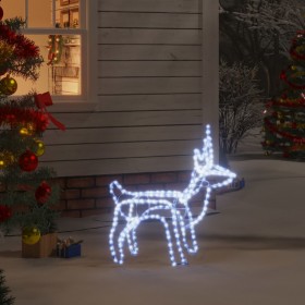 Ziemassvētku figūra, ziemeļbriedis, vēsi balts, 60x30x60 cm