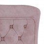 virtuves krēsli, 6 gab., rozā, 53x52x98 cm, samts, tērauds