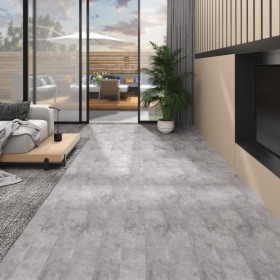 grīdas dēļi, 4,46 m², 3 mm, betona brūns PVC