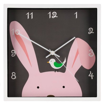 Pulkstenis sienas 4Living animals square bunny 24cm