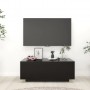 TV skapītis, 100x35x40 cm, melns, skaidu plāksne