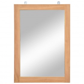 sienas spogulis, masīvs tīkkoks, 50x70 cm