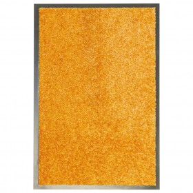 durvju paklājs, mazgājams, oranžs, 40x60 cm