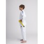 Детское кимоно для дзюдо IPPON GEAR NXT (белое с синей вышивкой на плечах)