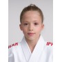 Детское кимоно для дзюдо IPPON GEAR NXT (белое с красной вышивкой на плечах)