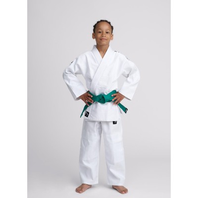 IPPON GEAR NXT bērnu džudo kimono (balts ar melnu izšuvumu uz pleciem)