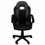 Biroja krēsls LUKA 54.5x57xH85-95cm melns/pelēks
