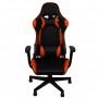 Biroja krēsls CORTONA 54x84xH126-136cm melns/oranžs