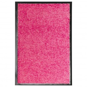 durvju paklājs, mazgājams, rozā, 40x60 cm