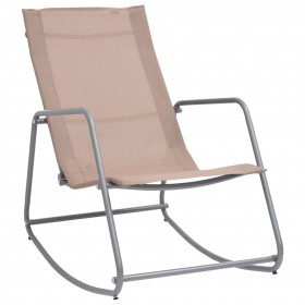 dārza šūpuļkrēsls, pelēkbrūns, 95x54x85 cm, tekstilēns