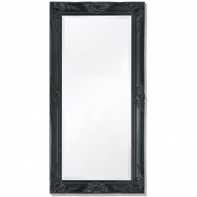 sienas spogulis, 100x50 cm, baroka stils, melns