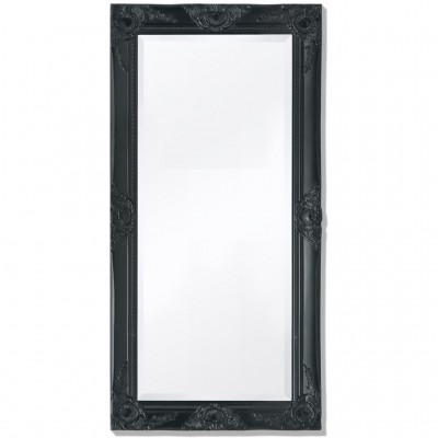 sienas spogulis, 100x50 cm, baroka stils, melns