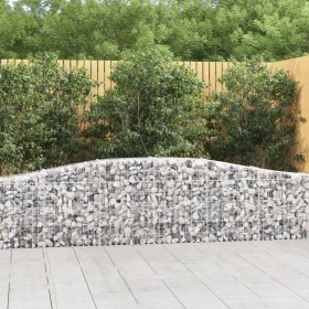 arkveida gabiona grozi, 4 gb., 400x30x60/80 cm, cinkota dzelzs