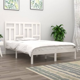 gultas rāmis, balts, priedes masīvkoks, 140x200 cm